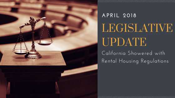 Legislative Update: California Showered with Rental Housing Regulations