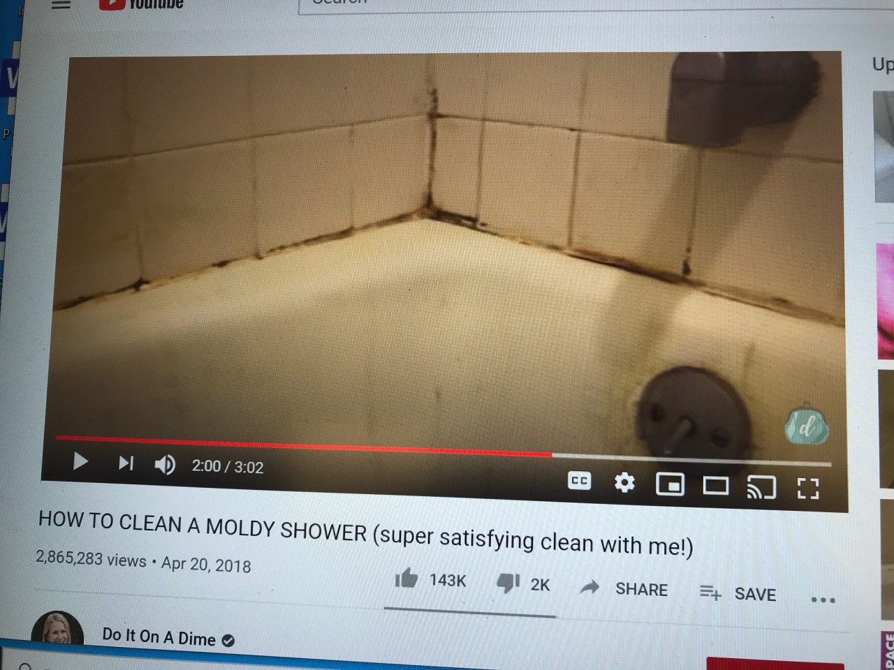 Removing Nasty Mold from a Shower: Am I the Last to Know this Trick?