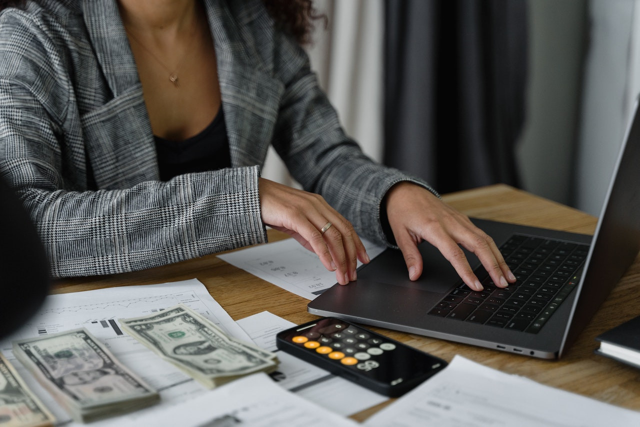 Woman planning for budget season