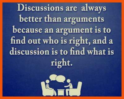 Arguments VS Discussions - Know The Difference