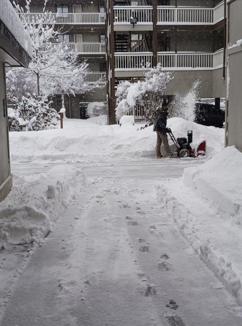 Nothing like getting 1.5 feet of snow overnight to change your plans for the day.