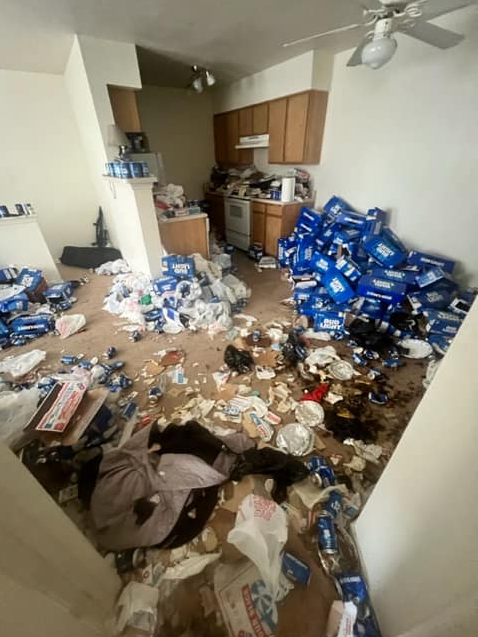 Anyone for a beer this morning?  We can’t make this stuff up!We were just in this unit 2 months ago for their bi-monthly preventive inspection and it wasn’t like this.